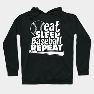 Eat Sleep Baseball repeat Hoodie